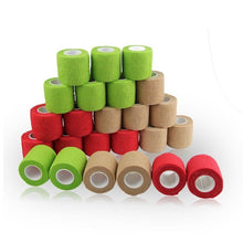 Load image into Gallery viewer, 24 Rolls Self-Adhesive Bandage Waterproof Non Woven Gym Exercise Sport Tape Breathable Wrist Wraps Cohesive Bandage 5cm*4.5m