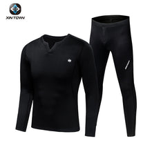 Load image into Gallery viewer, TWTOPSE Winter Cycling Base Layers Sport Underwear Suit Warm Fleece MTB Bike Bicycle Clothes Sport Skiing Skateboarding Set 2019