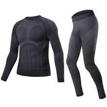 Load image into Gallery viewer, Santic Winter Cycling Base Layer Long Sleeve Fleece Thermal Breathable Underwear Men Running Ski Skinsuit Sport Fitness Clothing